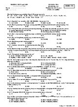 Đề kiểm tra môn Hóa học - Mã đề 132 - Trường THPT Lạc Sơn